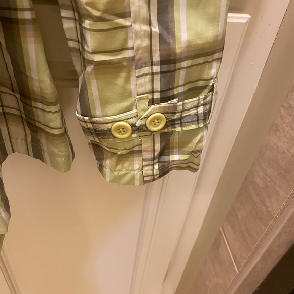 JouJou beautiful plaid, top stitch, belt for slimming, double breasted - Picture 5 of 10